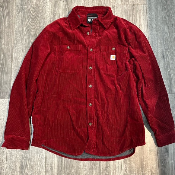 Carhartt Other - Carhartt Red Corduroy Long Sleeve